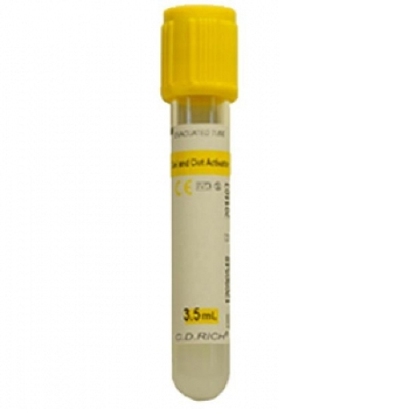 Вакуумна Пробірка «CDRICH» гель+Активатор згортання 5 мл, 13х75 мм 100 шт